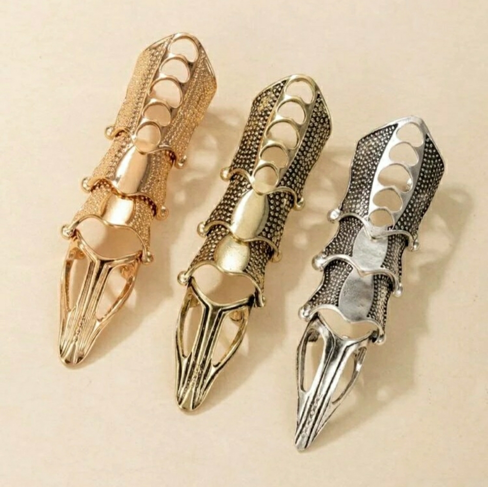 3pc Structured Rings - Picture 4 of 4